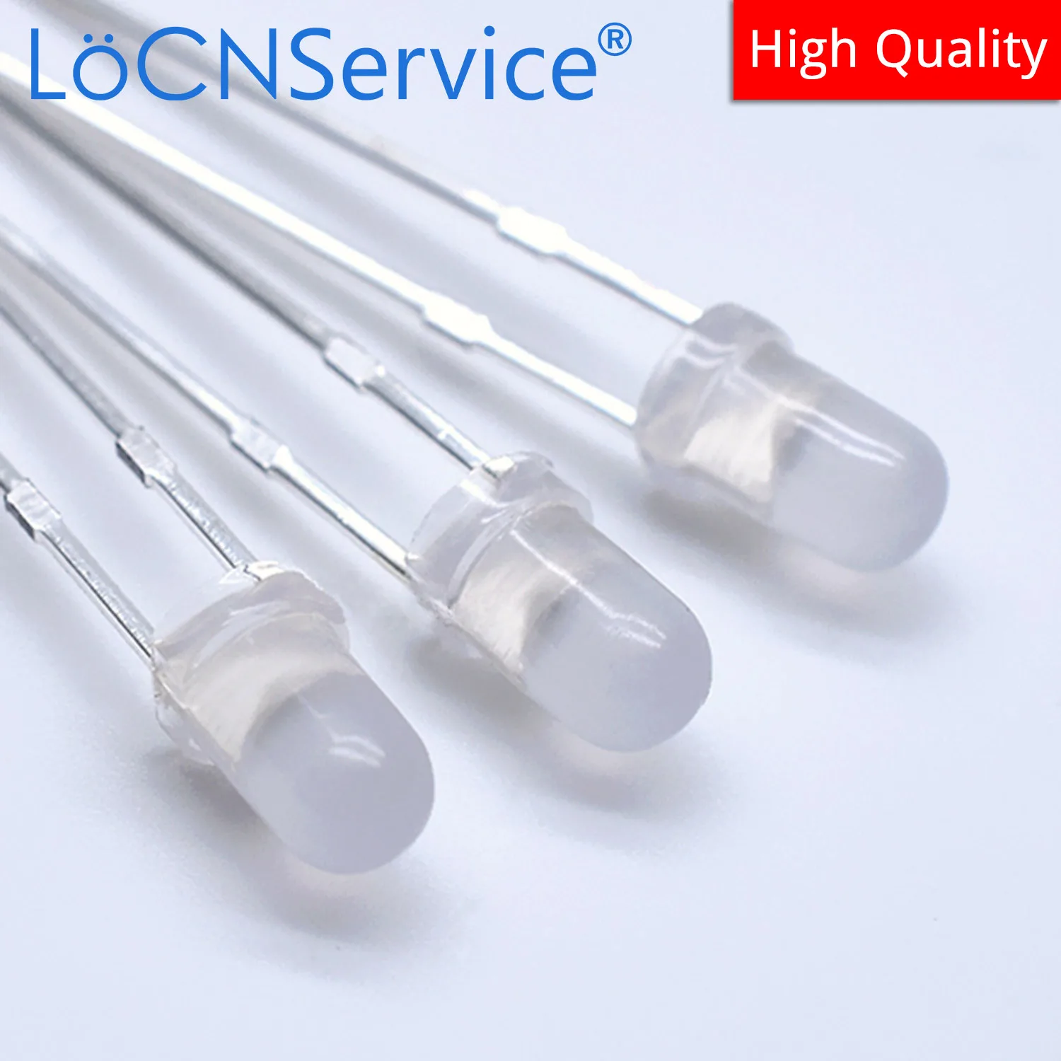 LoCNService 1000PCS Diffused 3mm F3 Red Blue Green White Yellow Pink DIP LED High quality bead light emitting diodes