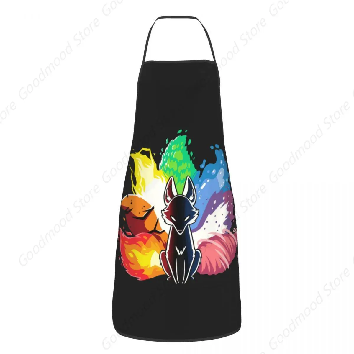 Nine Tail Fox Apron Men Women Unisex Adult Chef Cooking Kitchen Japanese Art Tablier Cuisine Gardening