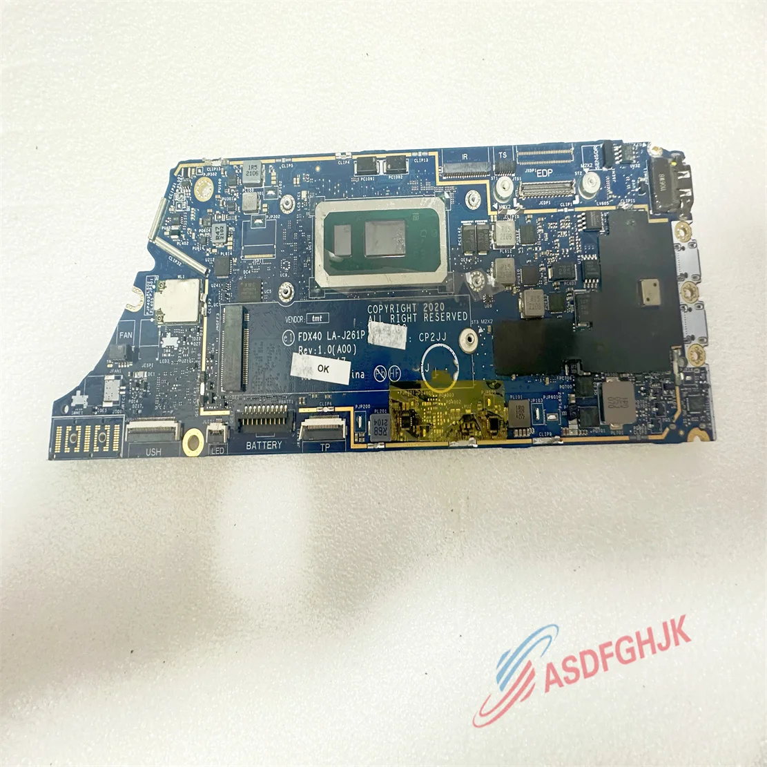 Original FDX40 LA-J261P FOR Dell Latitude 7310 7410 Core I7-10610U 8GB RAM Laptop Motherboard 9VWF8 CN-09VWF8 09VWF8 TEST OK