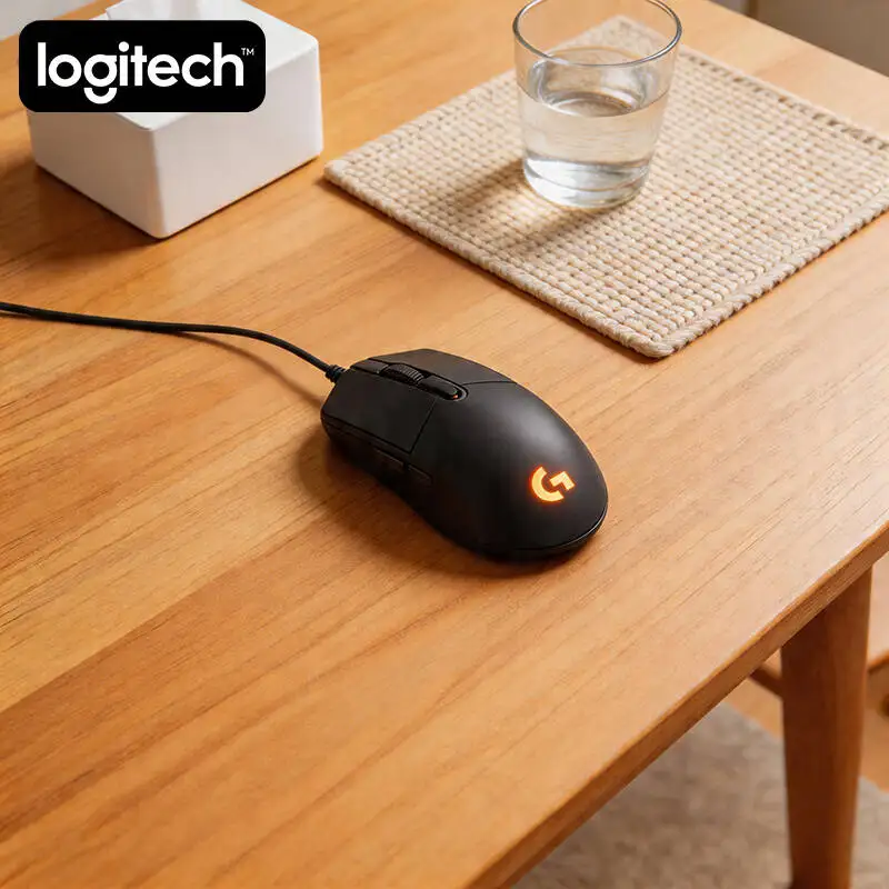 Logitech G102 Prodigy Mouse 20M Click Durability 16.8M RGB Colors Lightweight Design 6 Customizable Keys for PC Gamers
