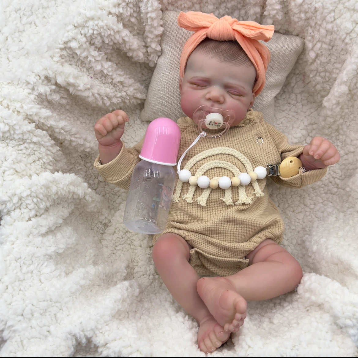 Pascale: Eine realistische 18-Zoll-Reborn-Babypuppe mit handgefertigtem Erbstück und 3D-Hautdetails. Das perfekte Geschenk für Kinder