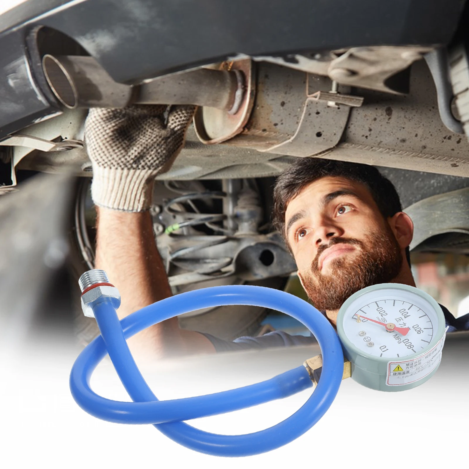 

Exhaust Pressure Tester Back Gauge Copper Catalytic Adapter Car Emission Fine Workmanship Affordable Price Stainless