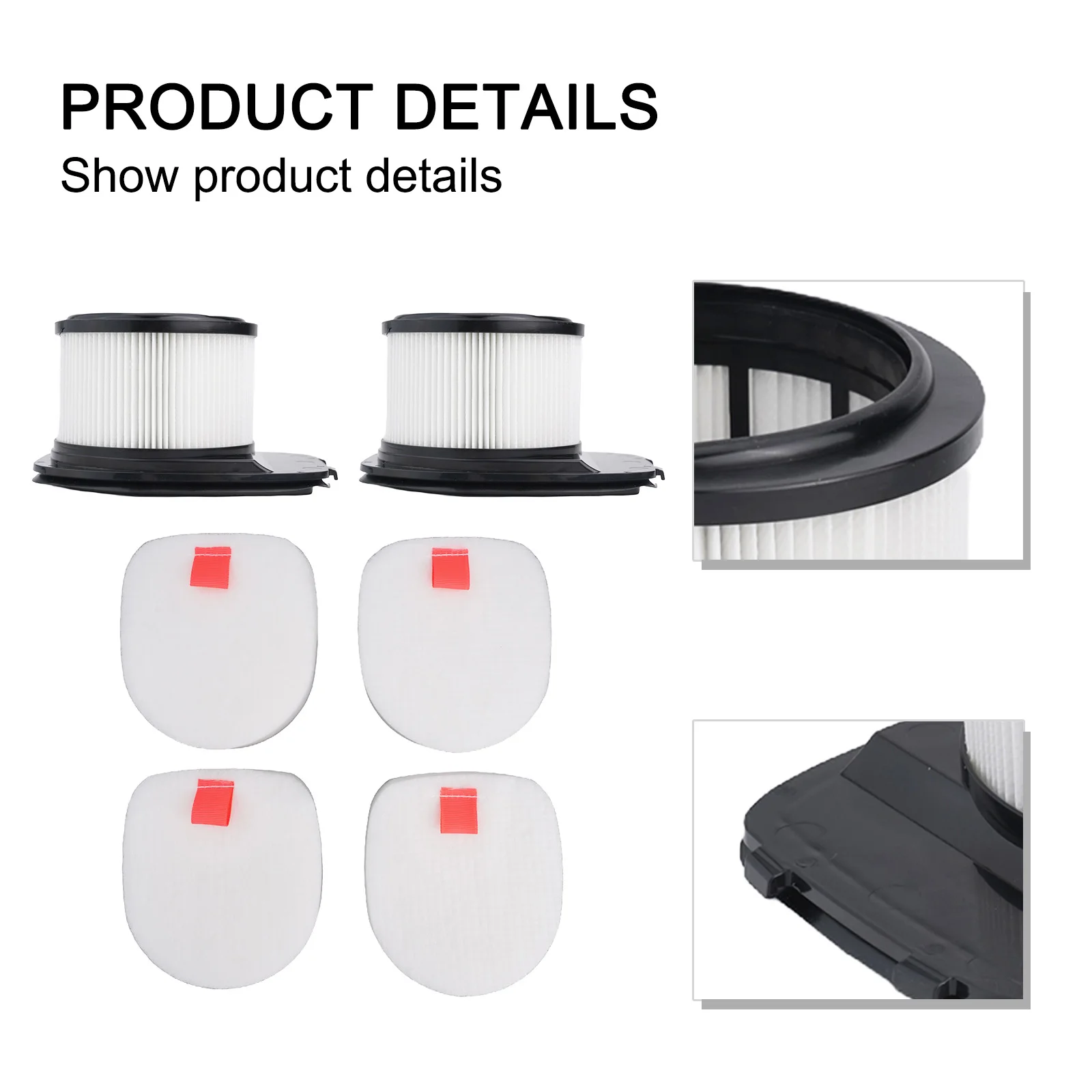 

For Indoor Air Quality Improvement Filter Cotton Vacuum Parts Capture Dust Efficient Filtration Extend Vacuum Lifespan