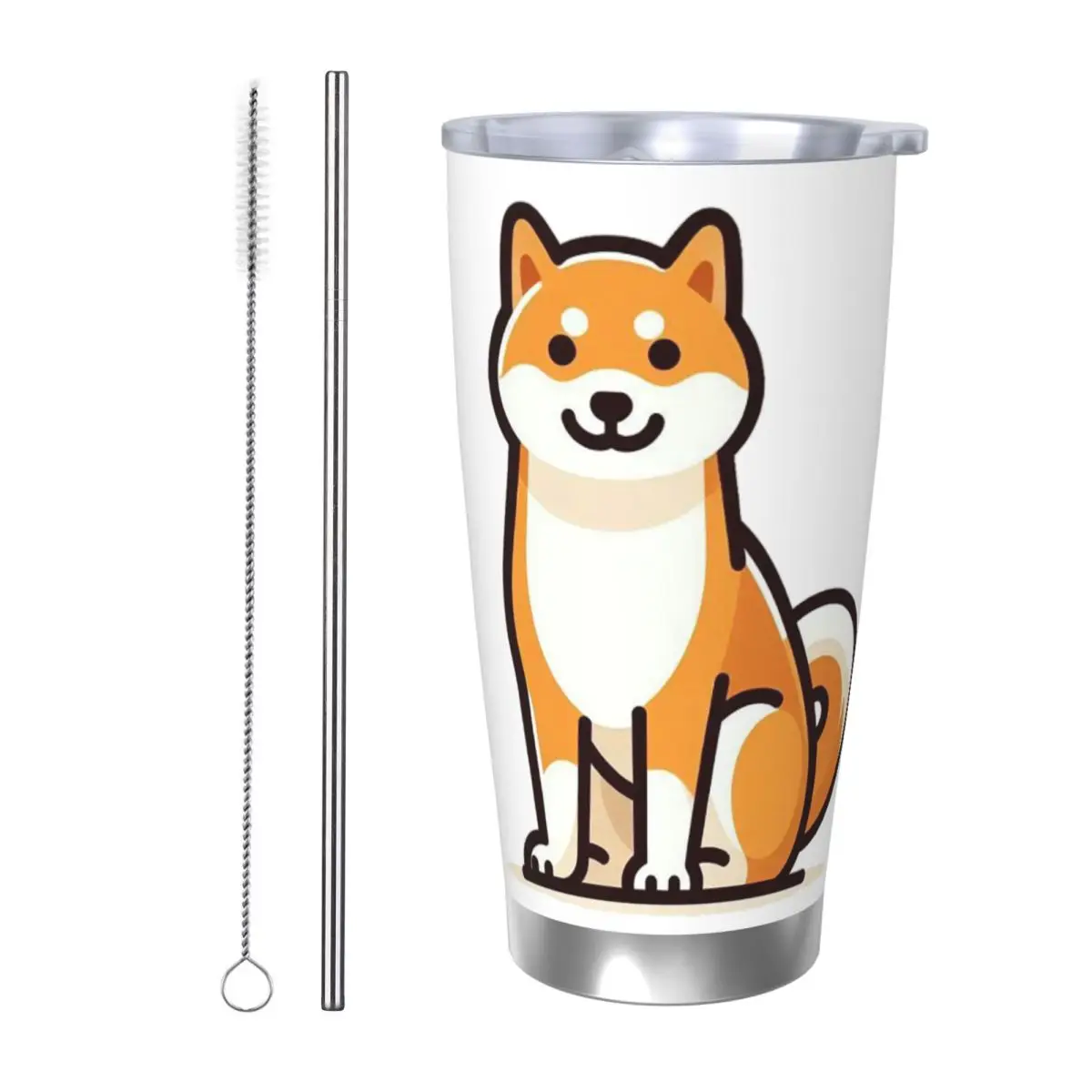 Shiba Inu_ A Comprehensive Guide Stainless Steel Tumbler Vacuum Insulated Mug Thermal Cold Bottle Straw With Lid 20oz