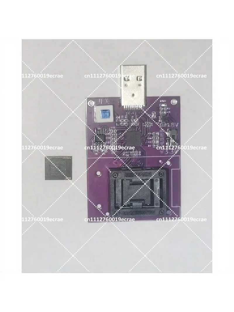 EMMC BGA153 Test Socket to USB3.0 Adapter Multi-Function Reader Programmer for Memory Chip Testing
