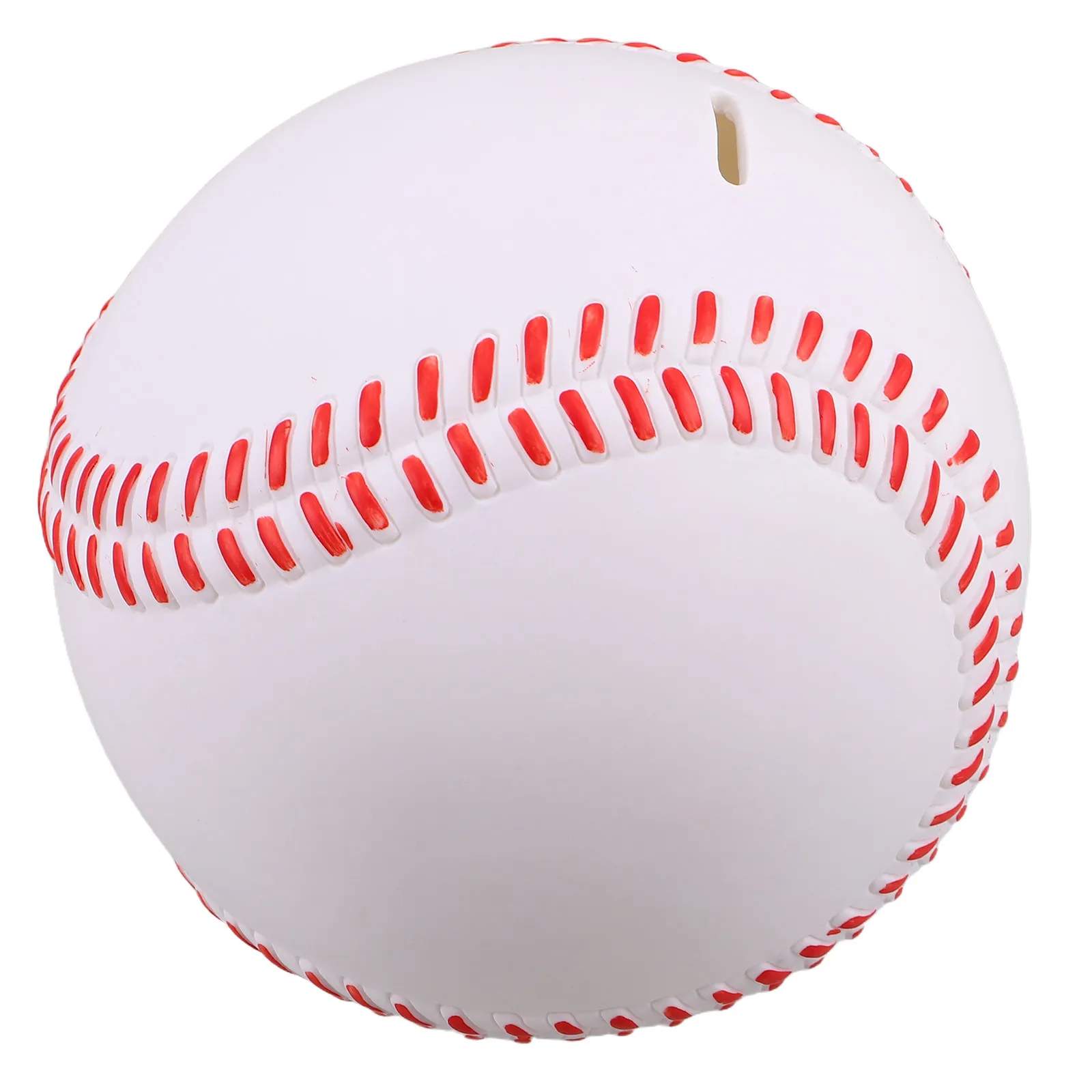 6 Inch Plastic Baseball Piggy Bank White Savings Bank for Room Sports Decor Coin Storage Jar First Money Box