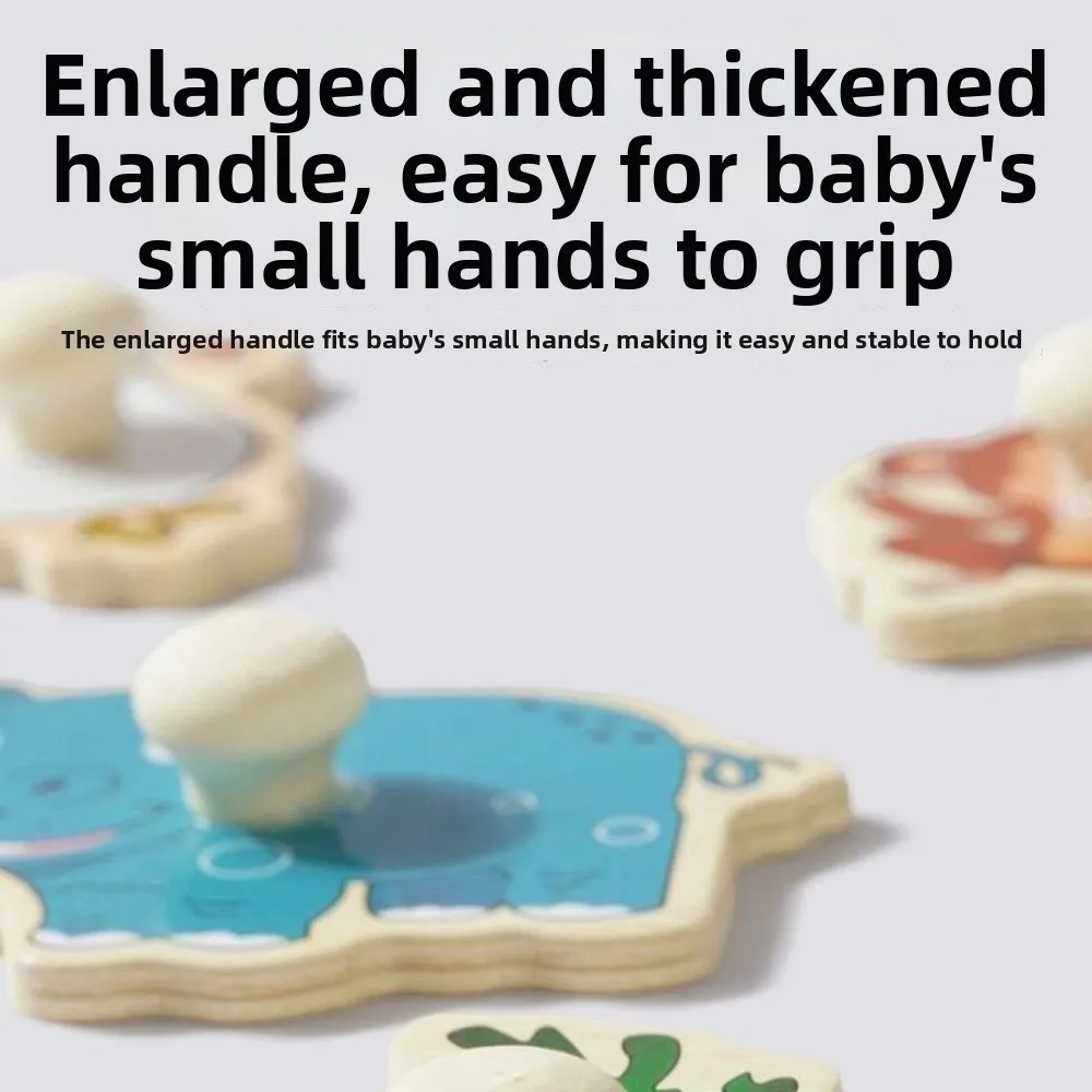 

Montessori Hand Grab Boards Shape Matching Cartoon Tangram Jigsaw Game Creative Intellectual Children Montessori