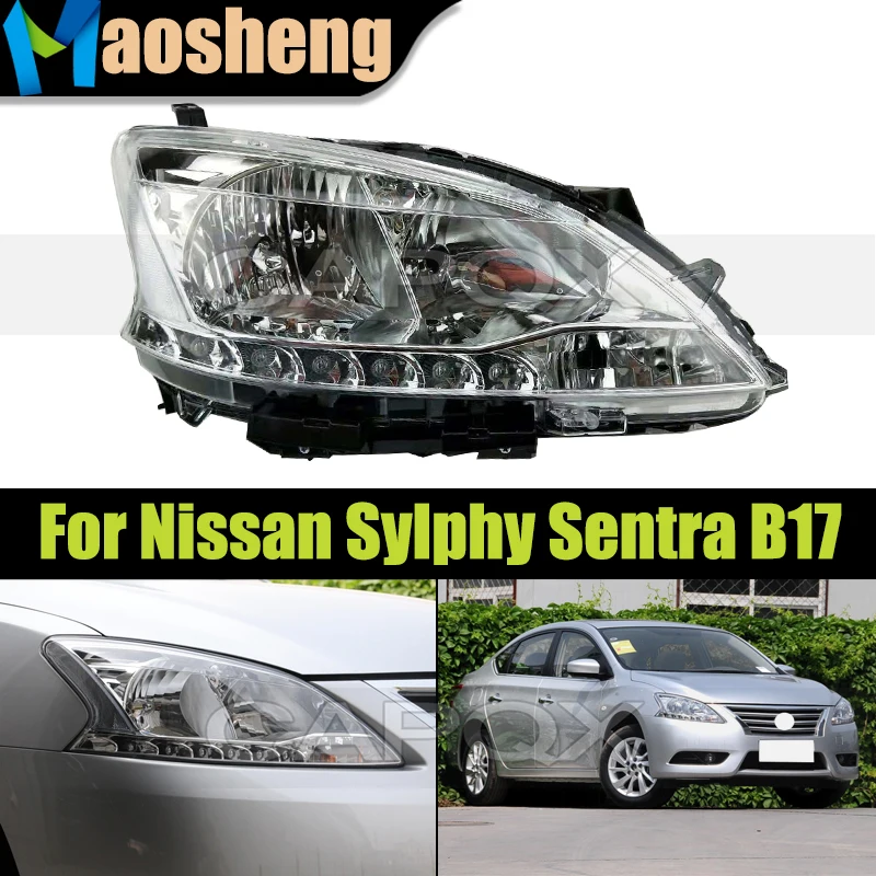 

Front Buper Headlight Head Light For Nissan Sylphy Sentra B17 2013 2014 2015 Headlamp Head Lamp Driver Light