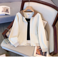 ITOOLIN Hooded Cardigan Loose Jacket Coat Apricot Fashion Pocket Hooded Zipper Coat For Women Long Sleeve Outdoor Coats