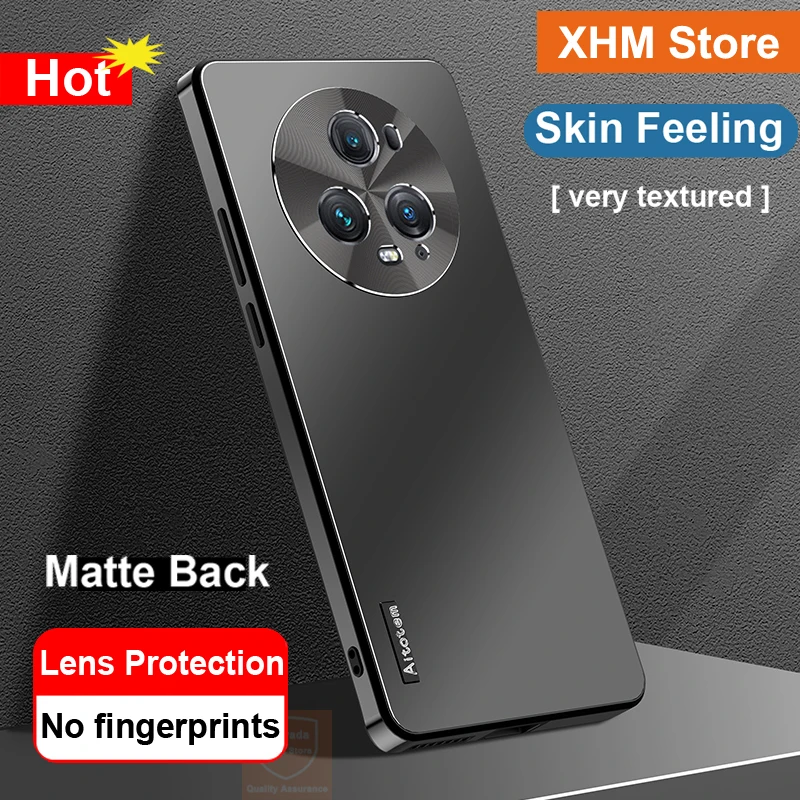 Brand Phone Case For Honor Magic5 Pro Magic 5 Skin Feeling Matte Case For Honor Magic 5 Pro Cover Airbag Protective Bumper Shell