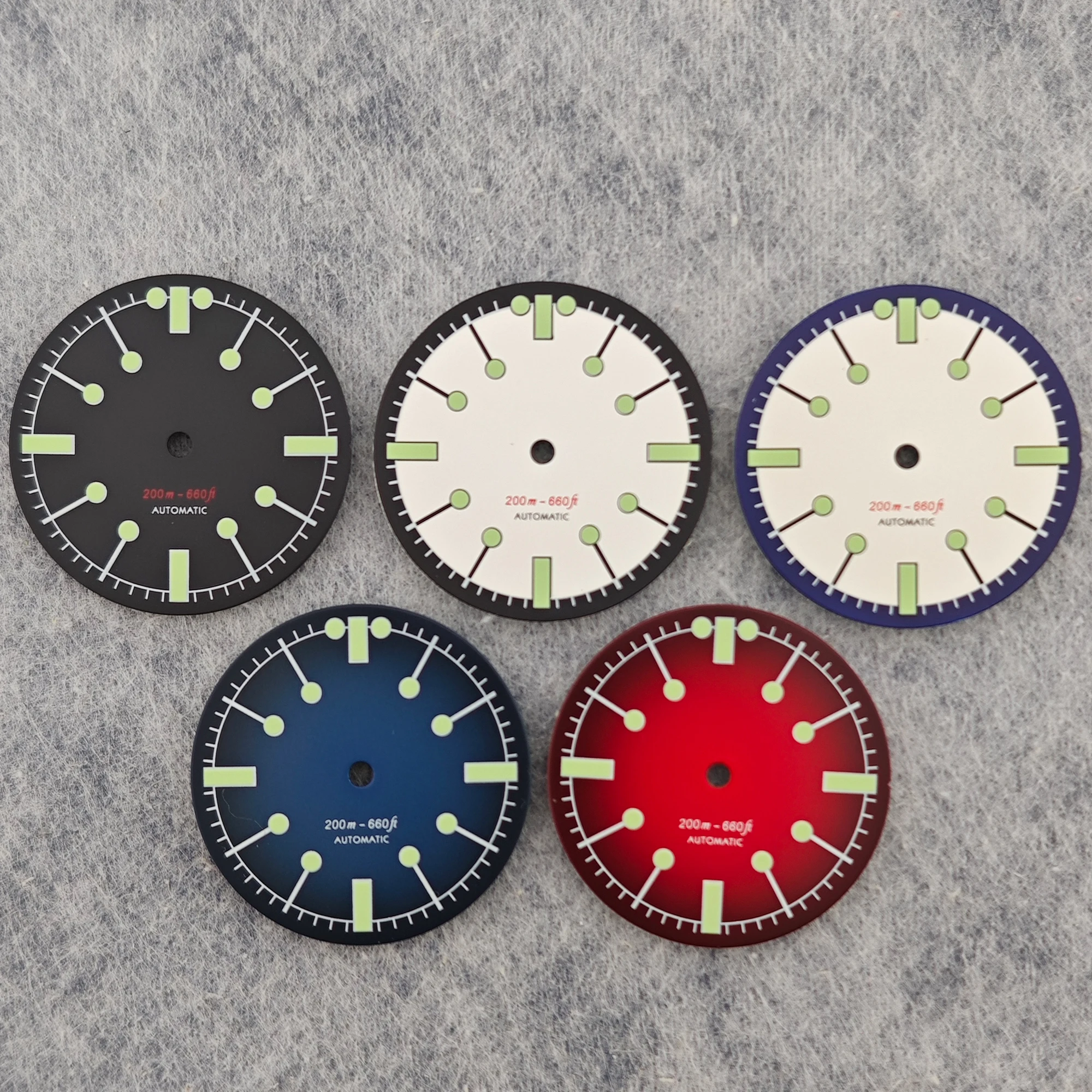 NH35 Dial 28.5mm Diving Watch Vintage Dial High-Quality Watch Accessory for NH Series Movements Custom Logo Available