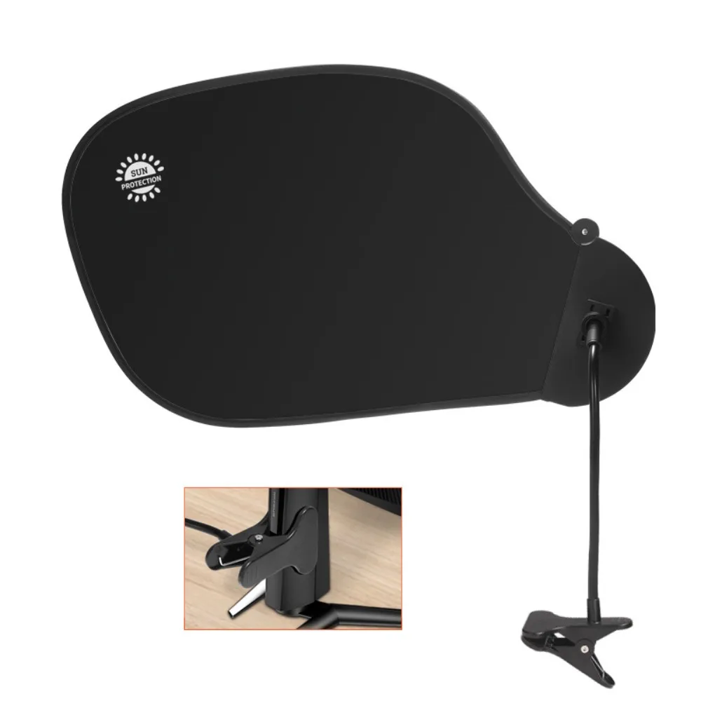 Adjustable Office Computer Shading Board UV Protectiond with Clip Light Visor Heat Insulation Multifunctional Office Sunshade