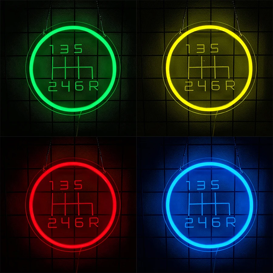 

Светодиодная неоновая вывеска для гаража, 3D-изображение шестеренки, подходит для декора комнаты, гаража, мужской комнаты, лучший подарок для папы и любителей автомобилей.