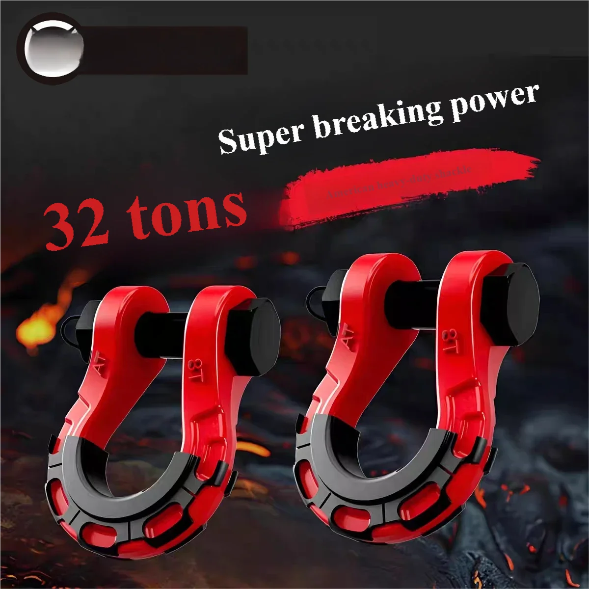 

Tow hitch tank unloading off-road vehicle rescue bow-shaped front bumper U-shaped hook Great Wall Cannon U-shaped horseshoe tank