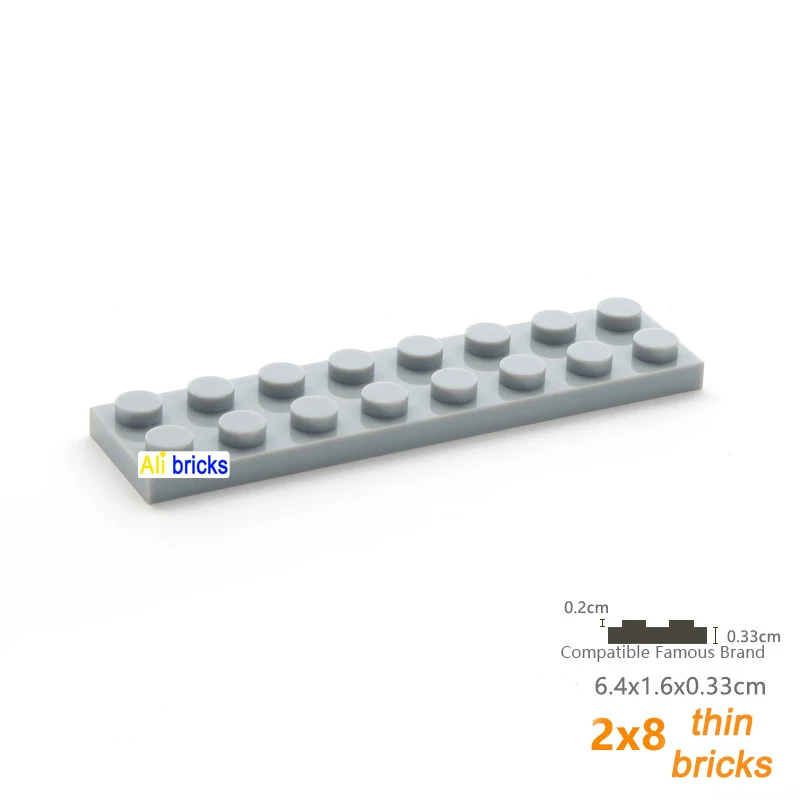 80 Stuks Moc Onderdelen 3034 Plaat 2X8 Compatibele Bakstenen Diy Assmble Bouwstenen Deeltje Kids Puzzel Hersenen Verjaardagscadeau