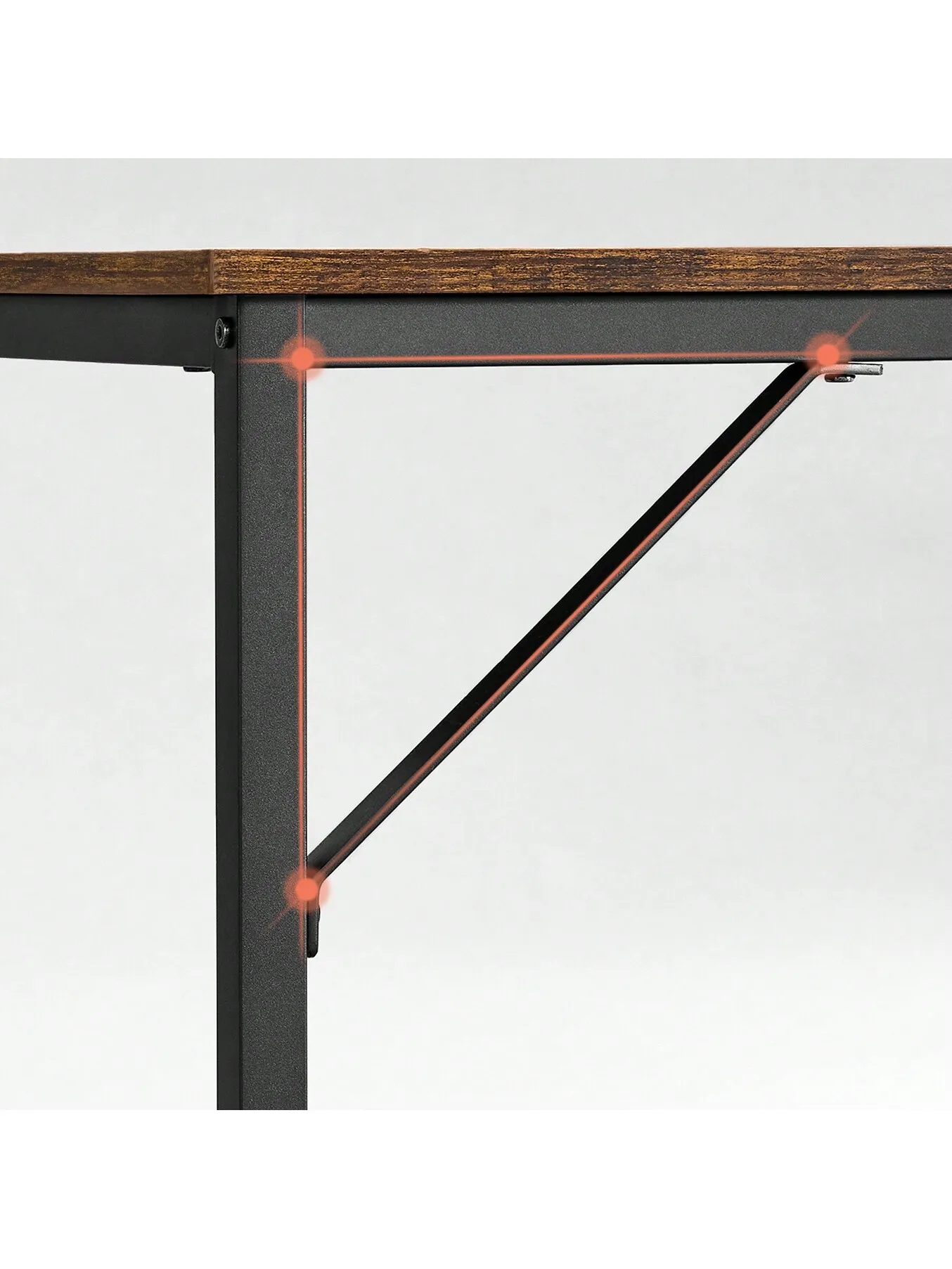 Scrivania da ufficio VASAGLE: 80x50x75 cm. Facile montaggio. Stile industriale in metallo. Rustico marrone e nero.