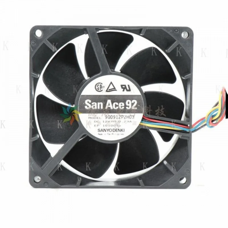 

C FOR San Ace 92 9G0912P2H03 12V 0.23A 9CM 4-wire PWM cooling fan