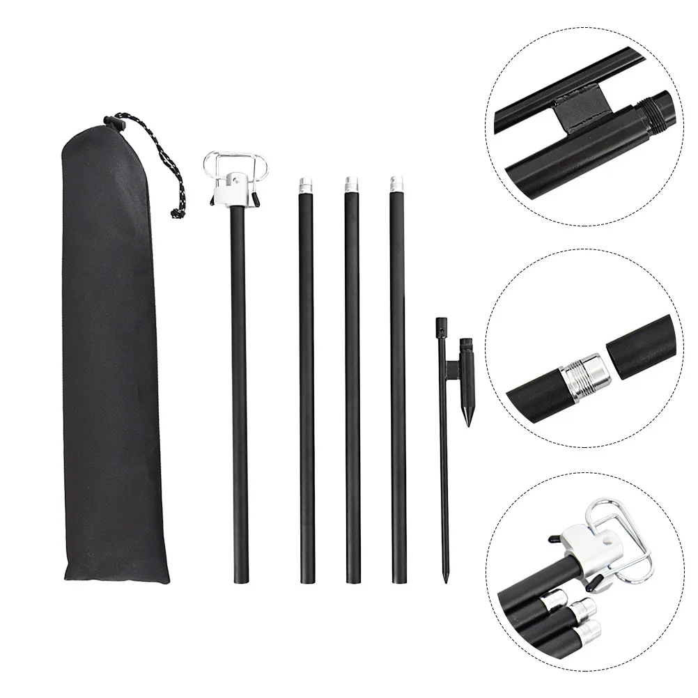 

1 комплект, регулируемый портативный держатель для лампы, стойка для уличного освещения, складная легкая подставка для кемпинговой лампы из алюминиевого сплава, коррозионная подставка