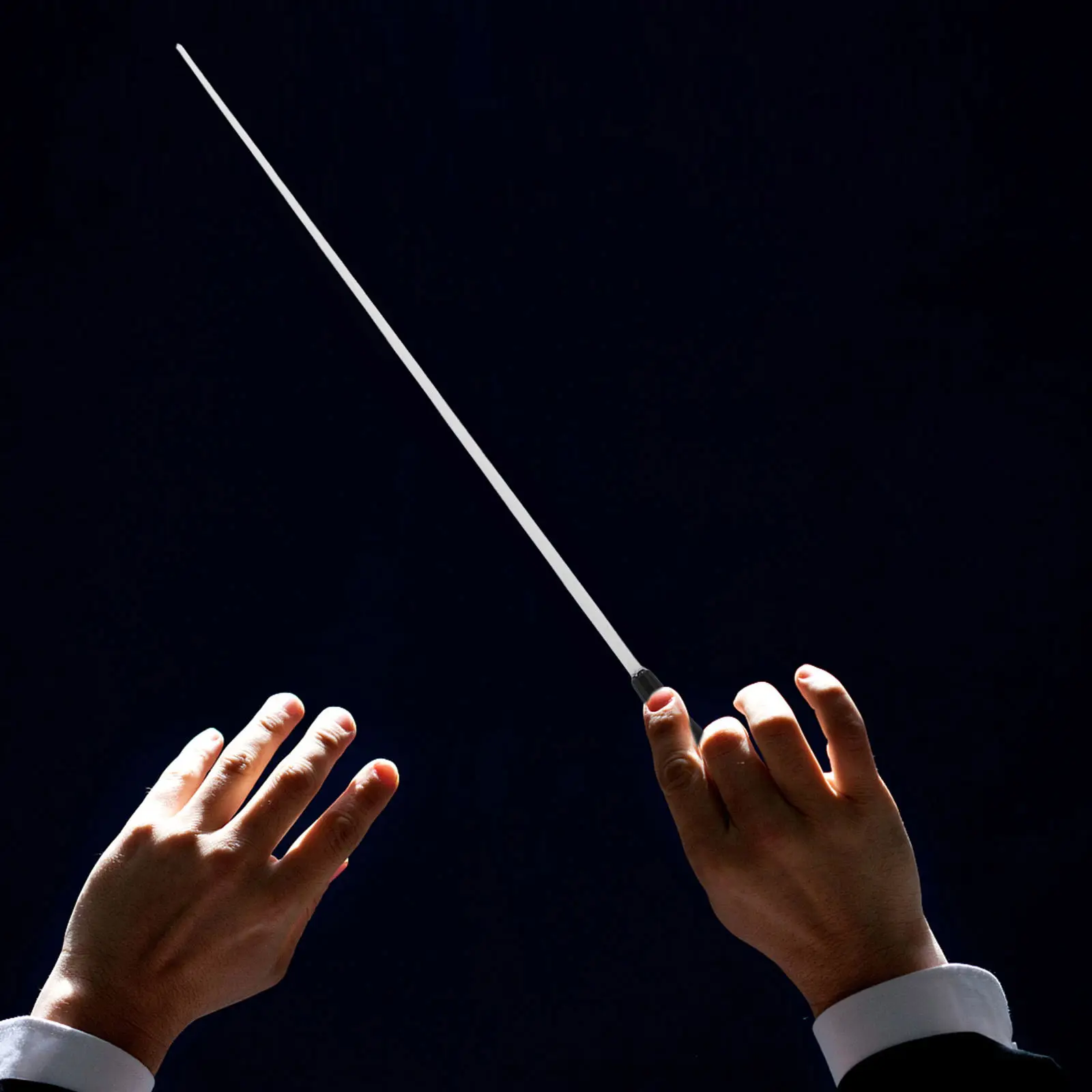 

Metal Orchestra Conductor Baton Ergonomic Comfortable Grip Music Conducting Rod for Band Choral Symphony Music Director with