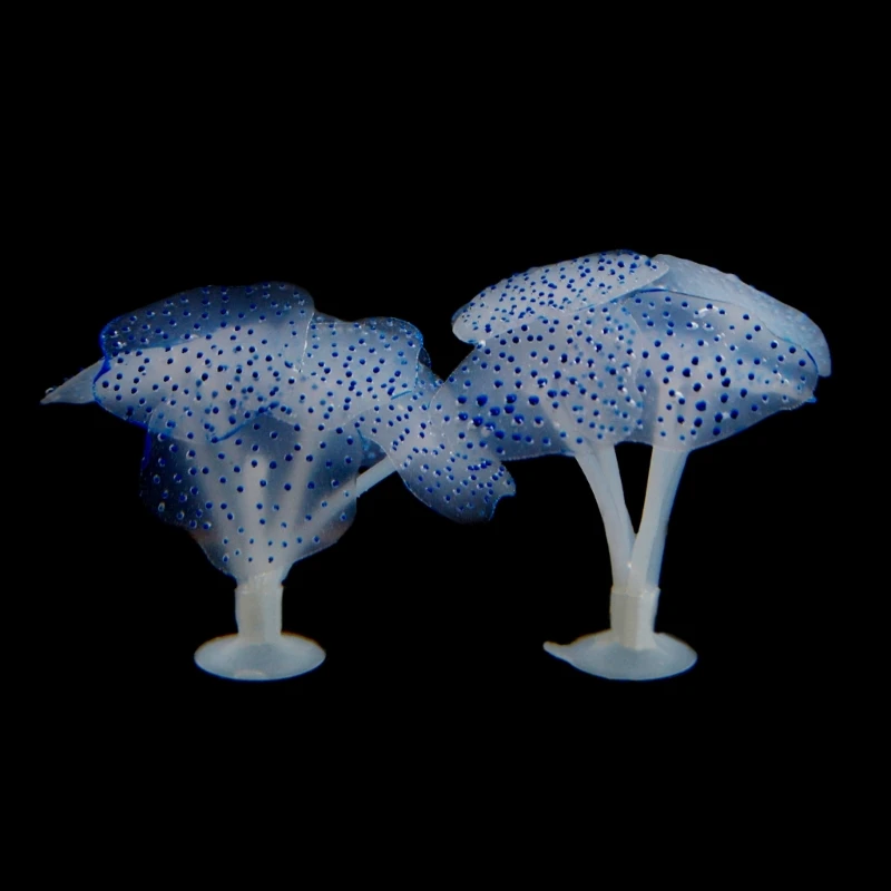 Glow In The Dark False Coral Ornament Aquarium Underwater Artificial Plant