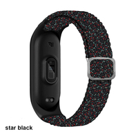 Nylon for Mi band 7 Strap Elastic adjustable Bracelet Braided Miband4 miband 6 correa Wristband for xiaomi Mi band 4 3 5 6 strap