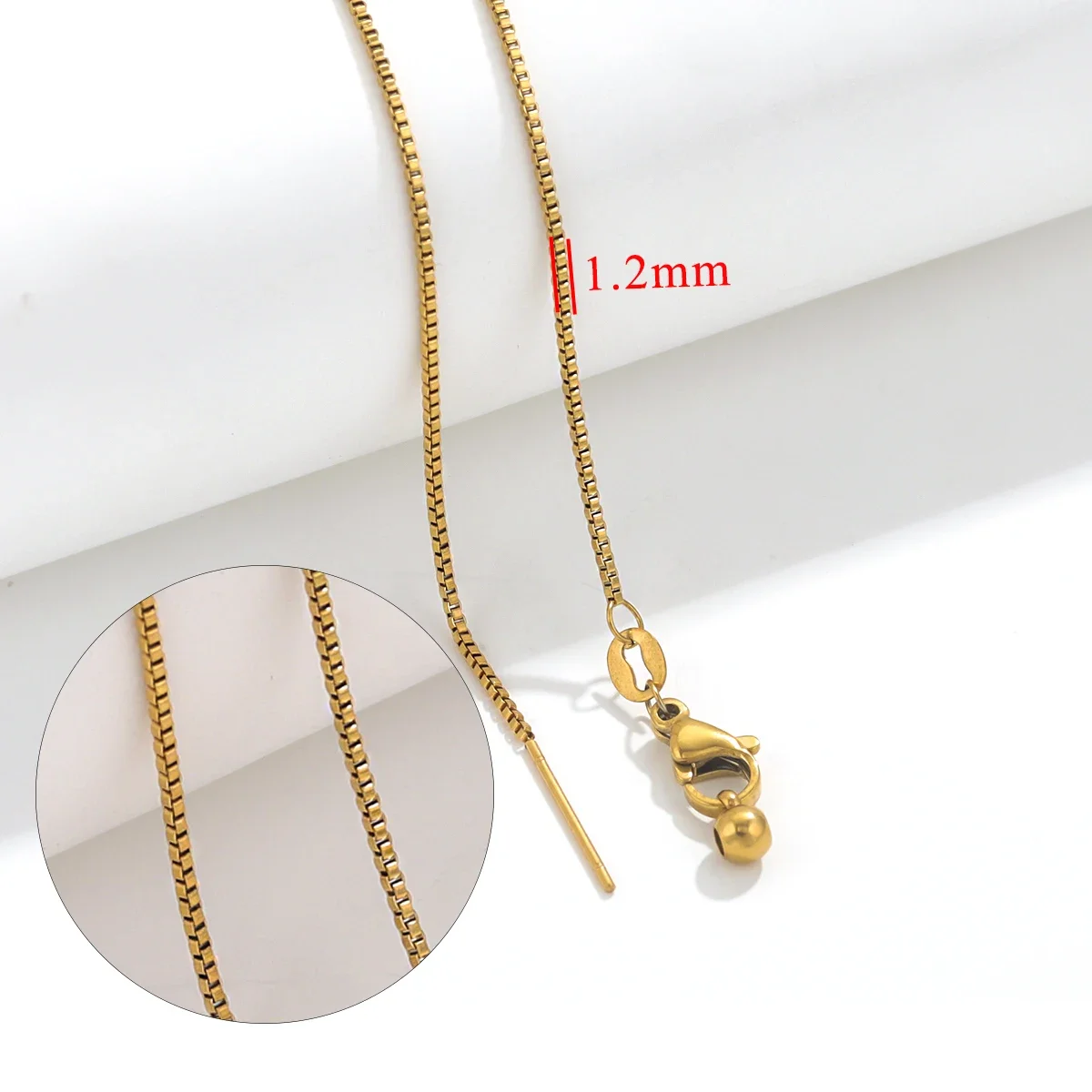 5pcs Adjustable Stainless Steel Chains for DIY Jewellery