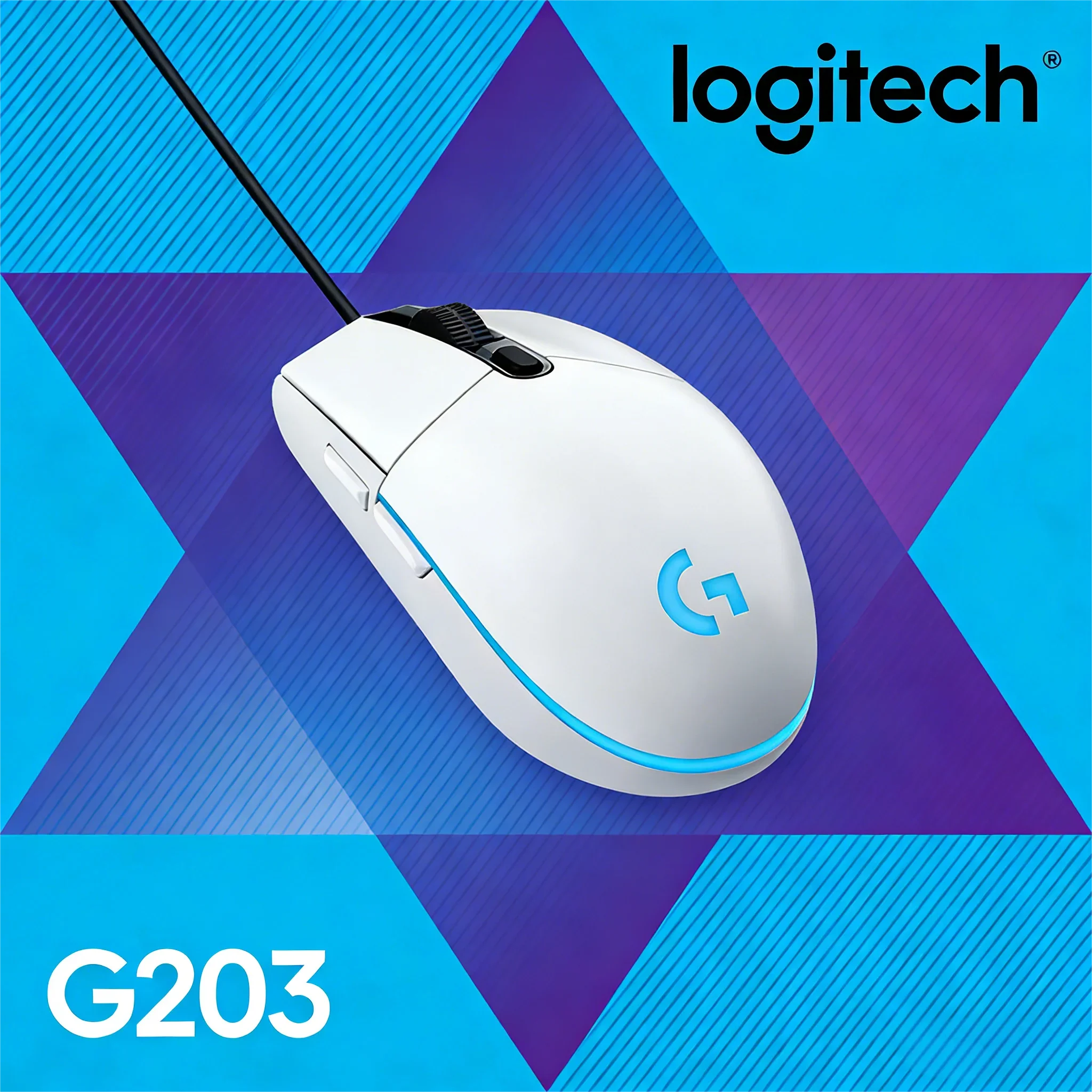 Mouse para Juegos con Cable G203, Calidad Esports, 6 Botones Programables, Multicolor, para Juegos Competitivos, Compatible con M330 M750 M350POP