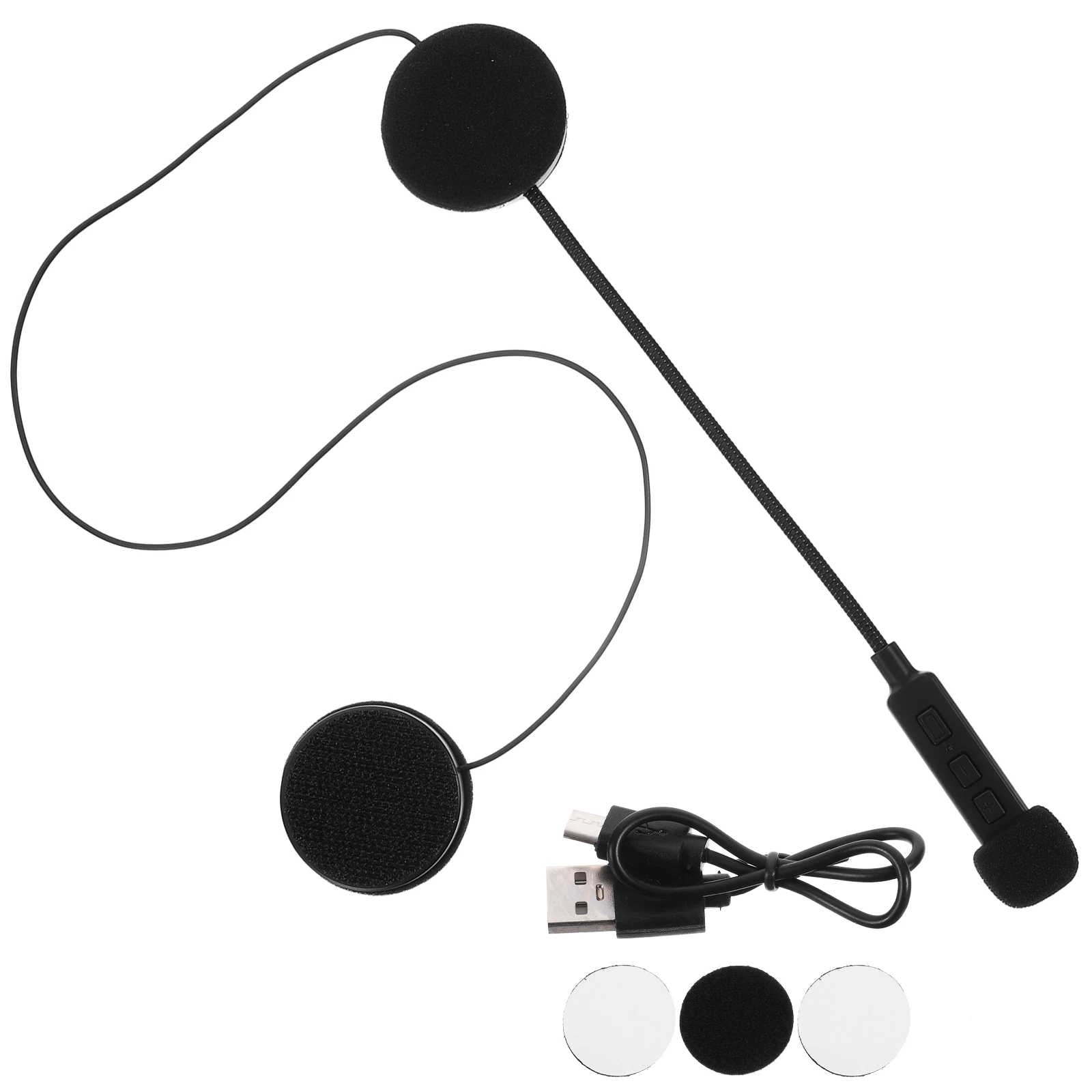 

Headset for Motorcycle Wireless Earphone Built in Microphone H Black Great Sound Quality Lightweight