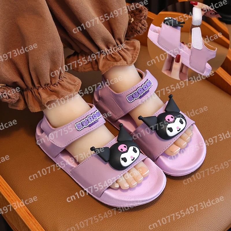 

Cartoon Kuromis Summer Sandals New Children's Outdoor Non-slip Soft Soled Breathable Princess Shoes Boys and Girls Gifts