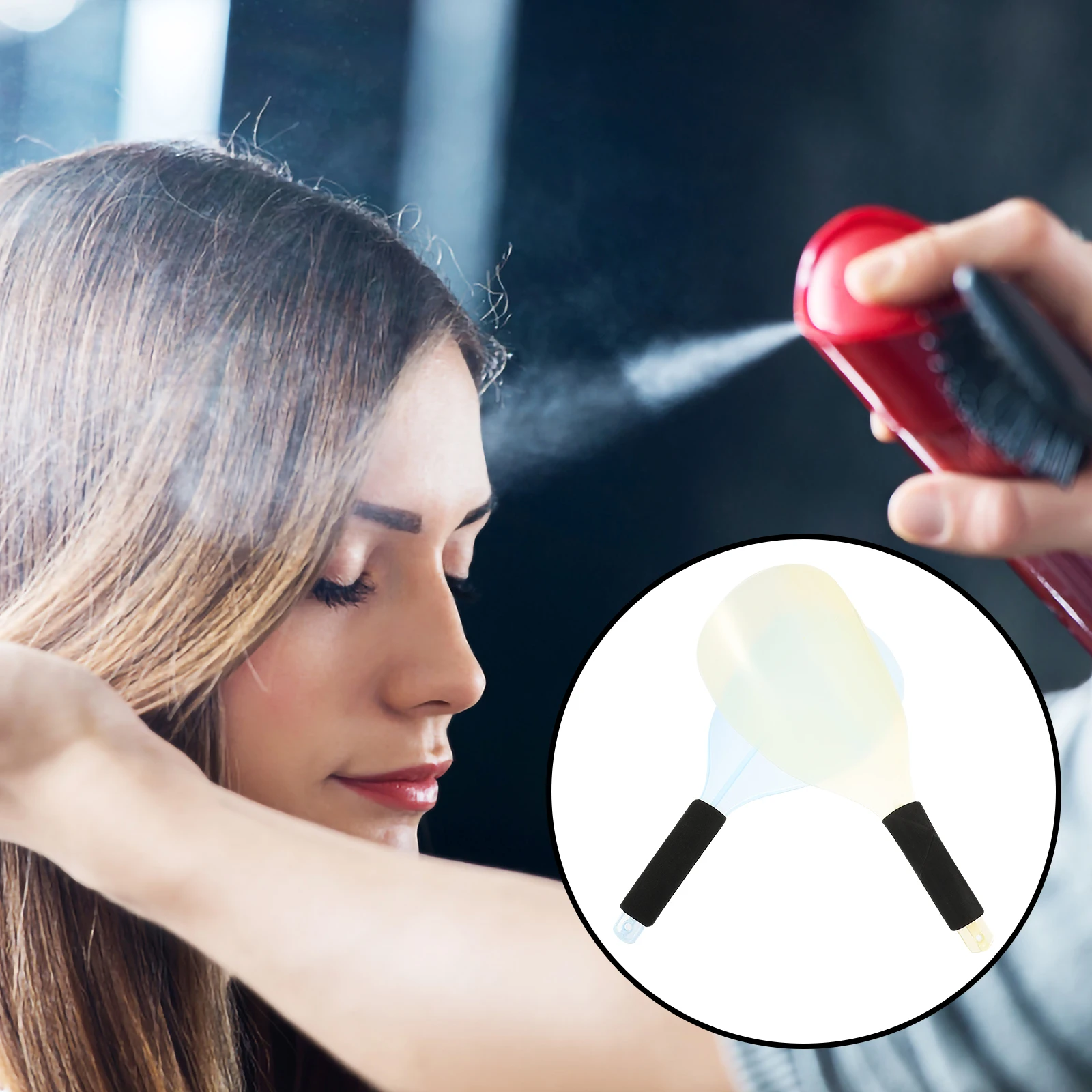 

Hairspray Salon Stylist Barber Mask Barber Protective Panel Visor Hairspray Mask Baby Haircut Plastic