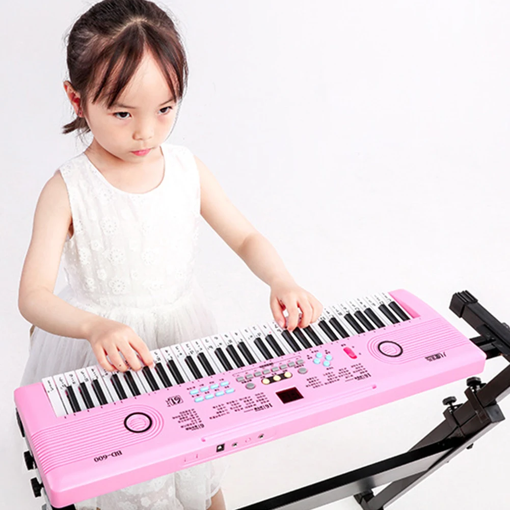 61 Keys Digital Electronic Piano Professional Portable Electronic Piano Keyboard with Microphone Musical Instrument