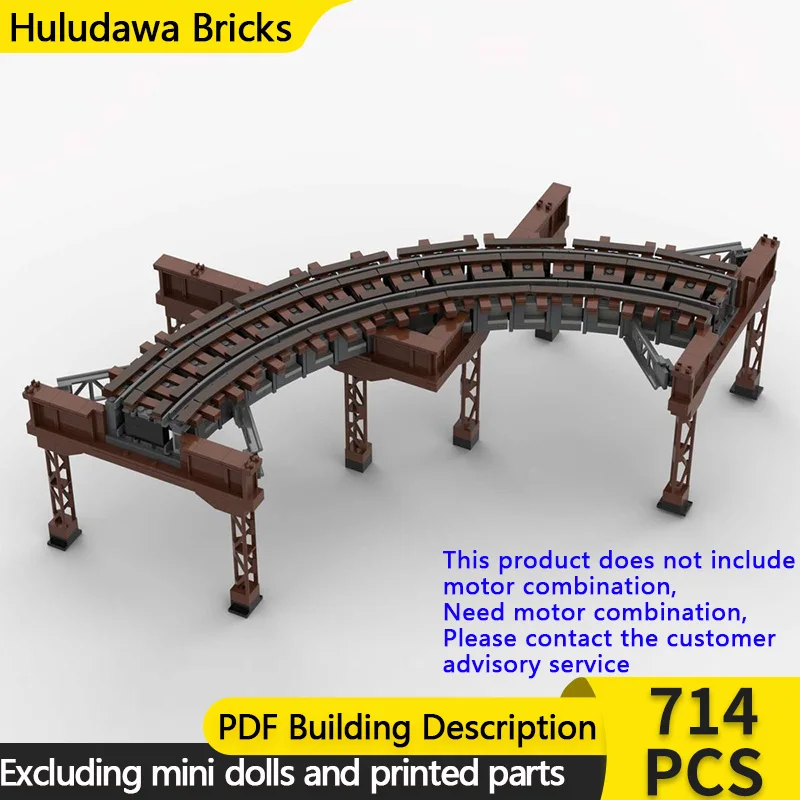 

City Street View Model MOC Building Bricks 90 Degree Single Track L Turn Modular Technology Children Holiday Gifts Assemble Toys