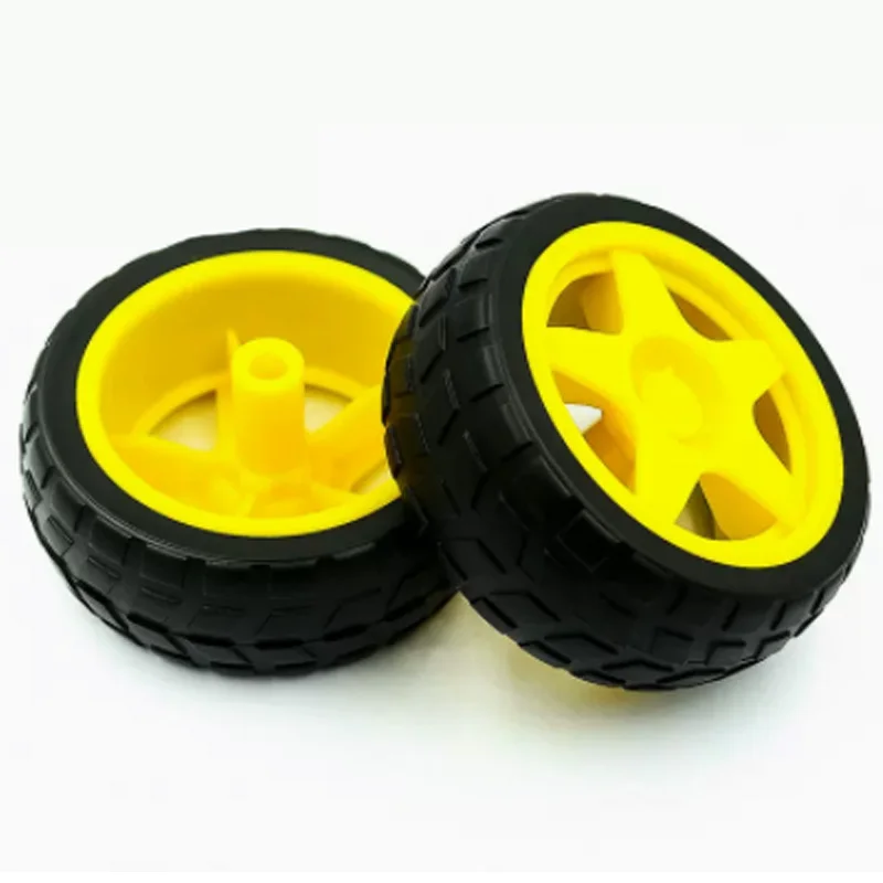 Rubber Wheel / Robot / Trace Patrol 65MM Trolley Accessories Smart Trolley Tires Chassis Wheels 40G