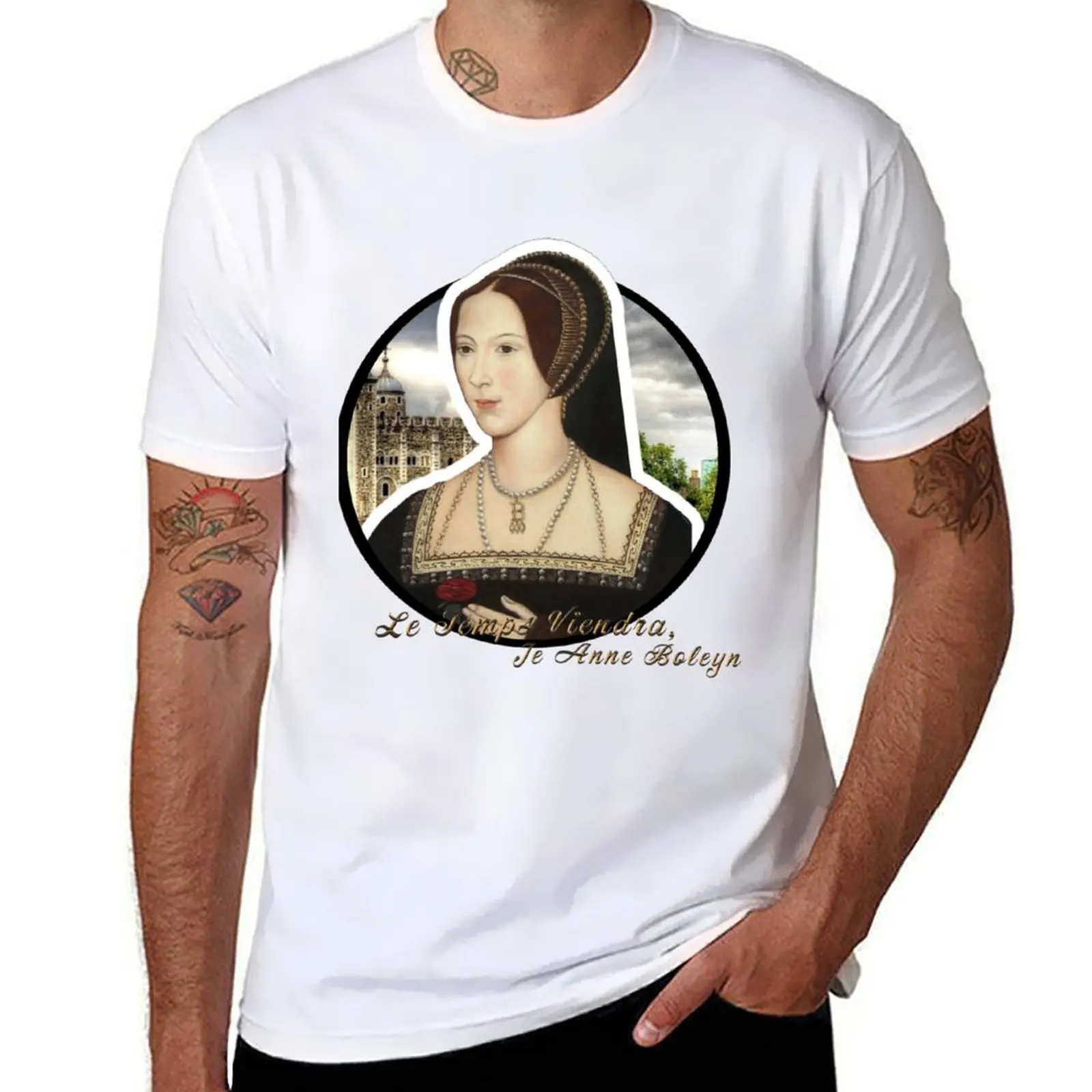 

Anne Boleyn Quote T-Shirt man t shirt heavy cotton t shirts for man graphic vintage T-Shirt