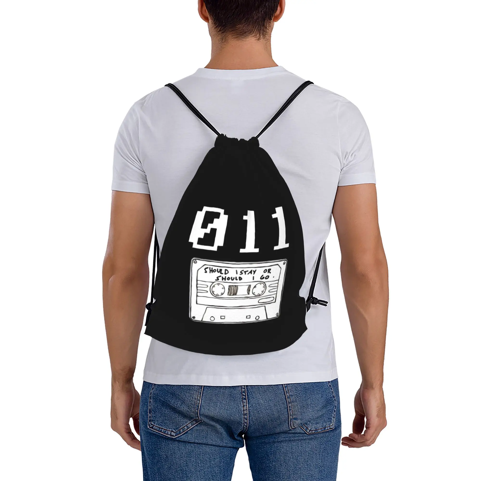 Eleven 11 Eggo 8 ST Drawstring Bags Hiking Unisex Storage Organize Bundle Pocket Rope Bag
