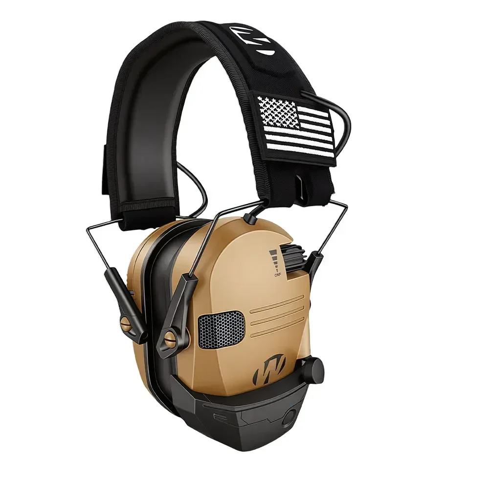 Professionelles Headset mit Geräuschunterdrückung und kabellosem Bluetooth, taktischer aktiver Gehörschutz gegen Lärm beim Schießen. – Detail 9