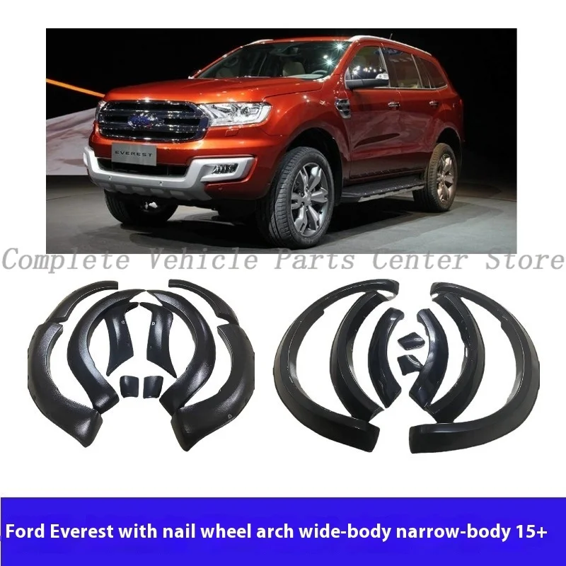 

High Quality Matte Black Fender Flares with Spikes For Ford Everest Wide Narrow Body Car Styling