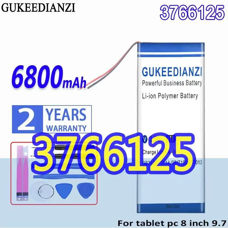 

Надежный сменный аккумулятор для ноутбука, подходящий для 3766125 8 9,7 10,1 дюйма 6800 мАч