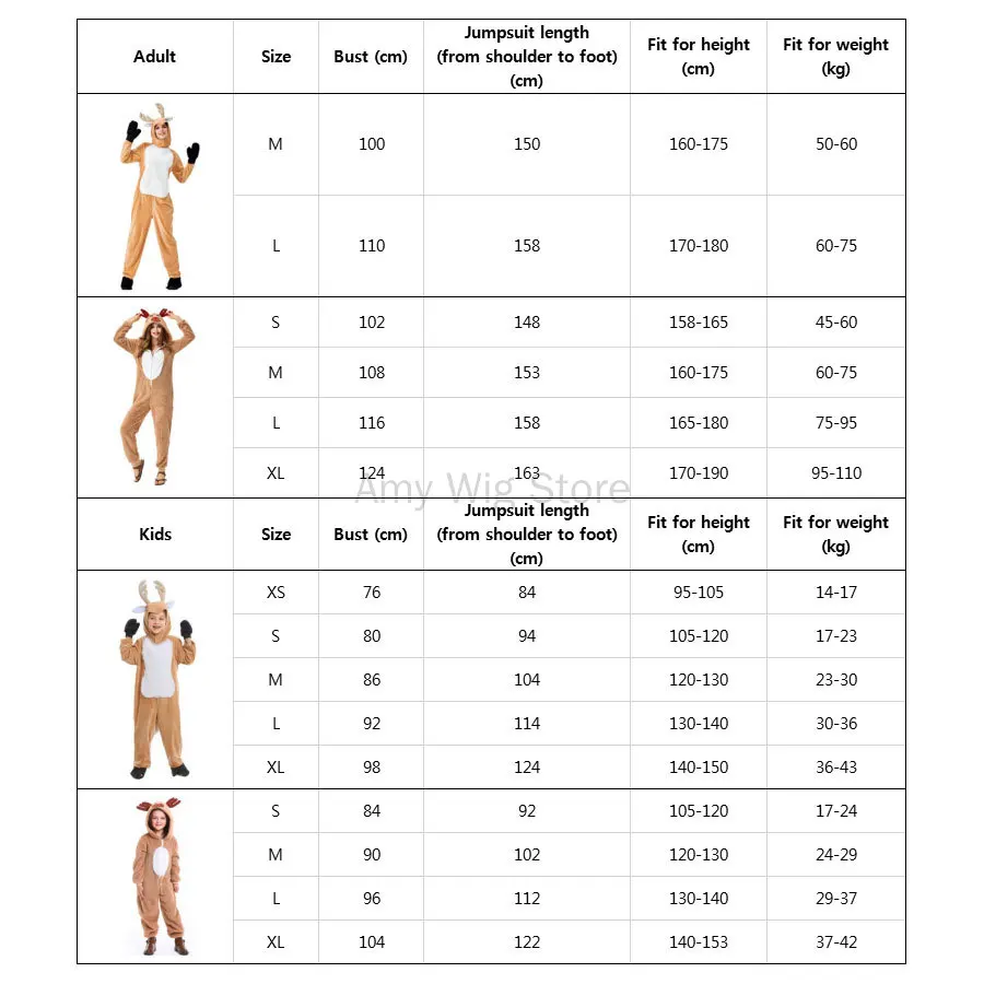 女性用長袖ジャンプスーツ,ジッパーアップ,ぬいぐるみ,パジャマ,大人,子供,トナカイ,コスプレ,女の子,女性,クリスマス