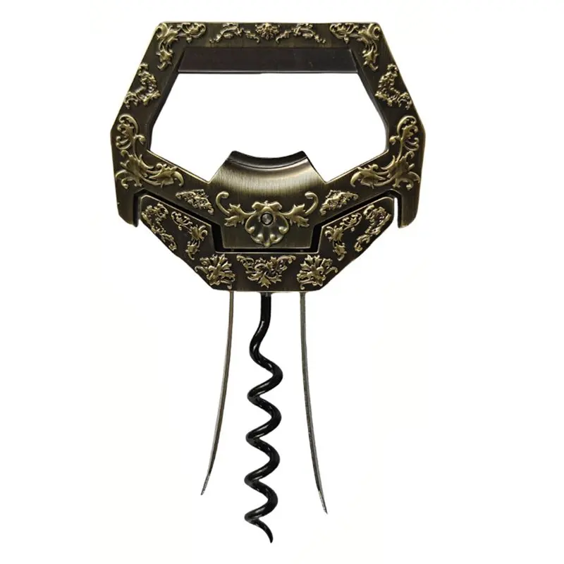 

A03F-3In1 Wine Bottle Opener Old Cork Wine Puller,Upgraded Function To Open Beer Bottle Baps,Gifts For Wine Lovers