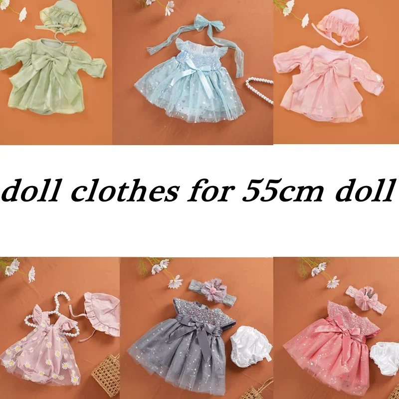 Doll Clothes for 55cm Dolls 22inch Doll's Clothing Dress DIY Toy Dolls Outfit for Dolls Clothes Accessories