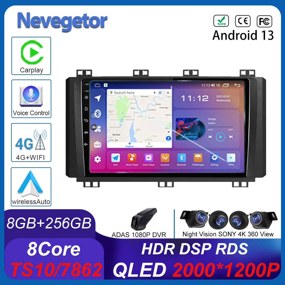 Android 13 Car GPS For Seat Ateca Cupra 2016-2021 DSP Auto Radio Auto Stereo Carplay Multimedia Video Player Navigation 2din DVD