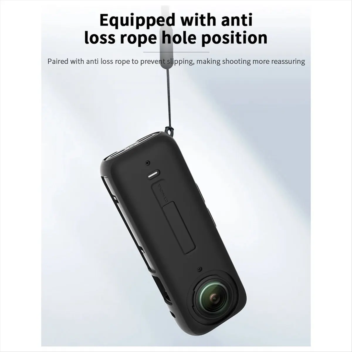 AB53 Suitable for X4 Panoramic Camera Host Silicone Sleeve Lens Silicone Sleeve Protective Cover