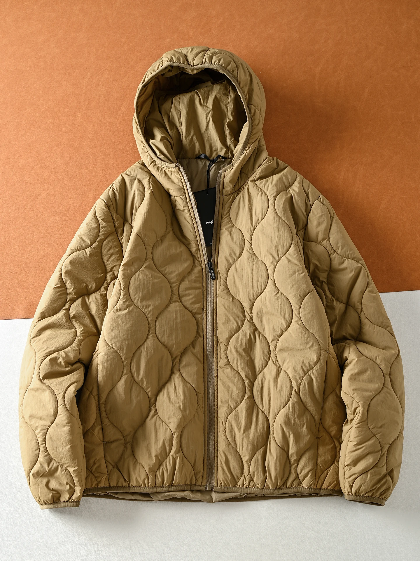 

Thiened Quilted Cotton Jaet Men Women Commute Warmth Windproof Hat Faionable Casual Zipper Pure Color Street Sle