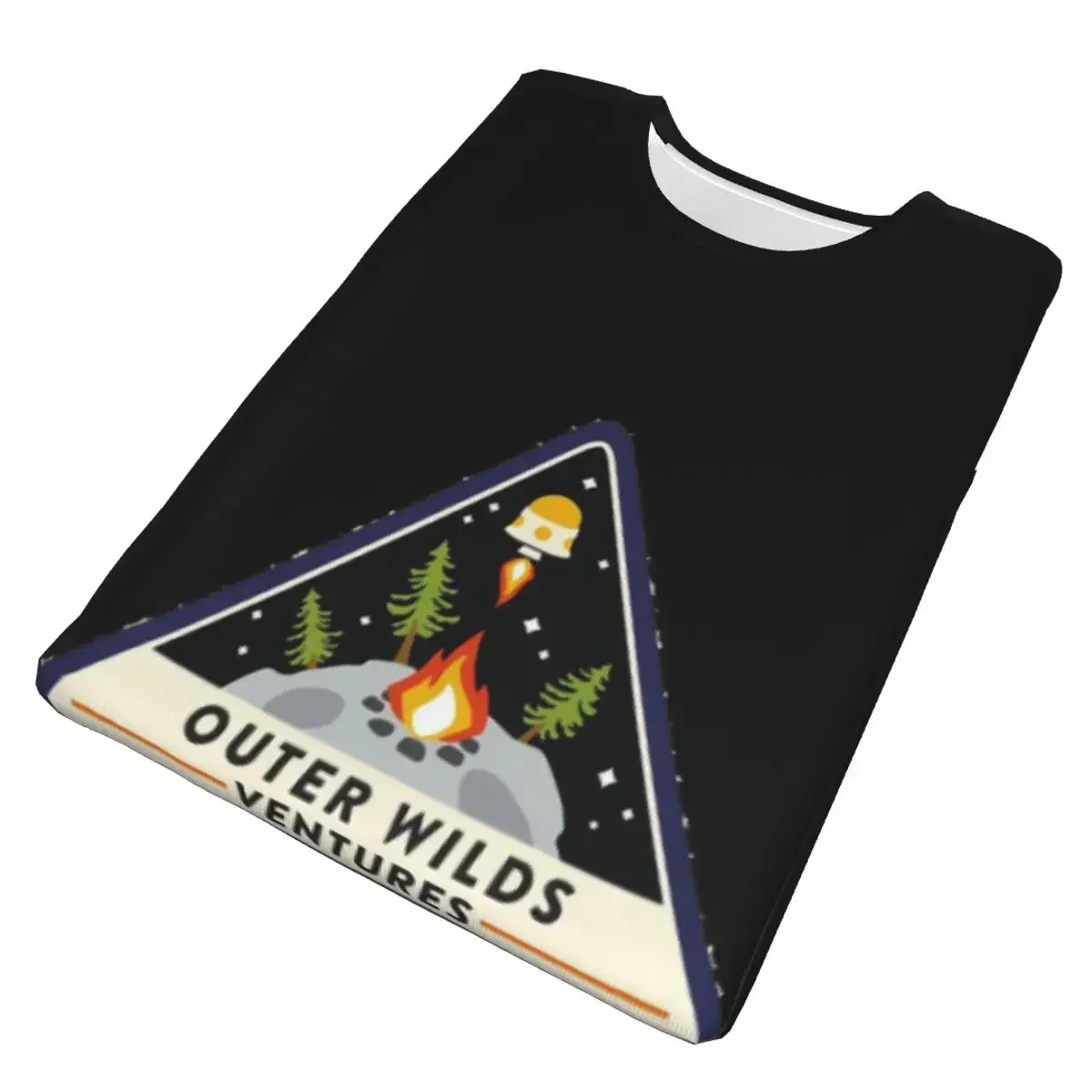 Outer Wilds Ventures Patch T-Shirt for Men polyester T Shirts Men's Tees Short Round Neck Summer Clothes Tops