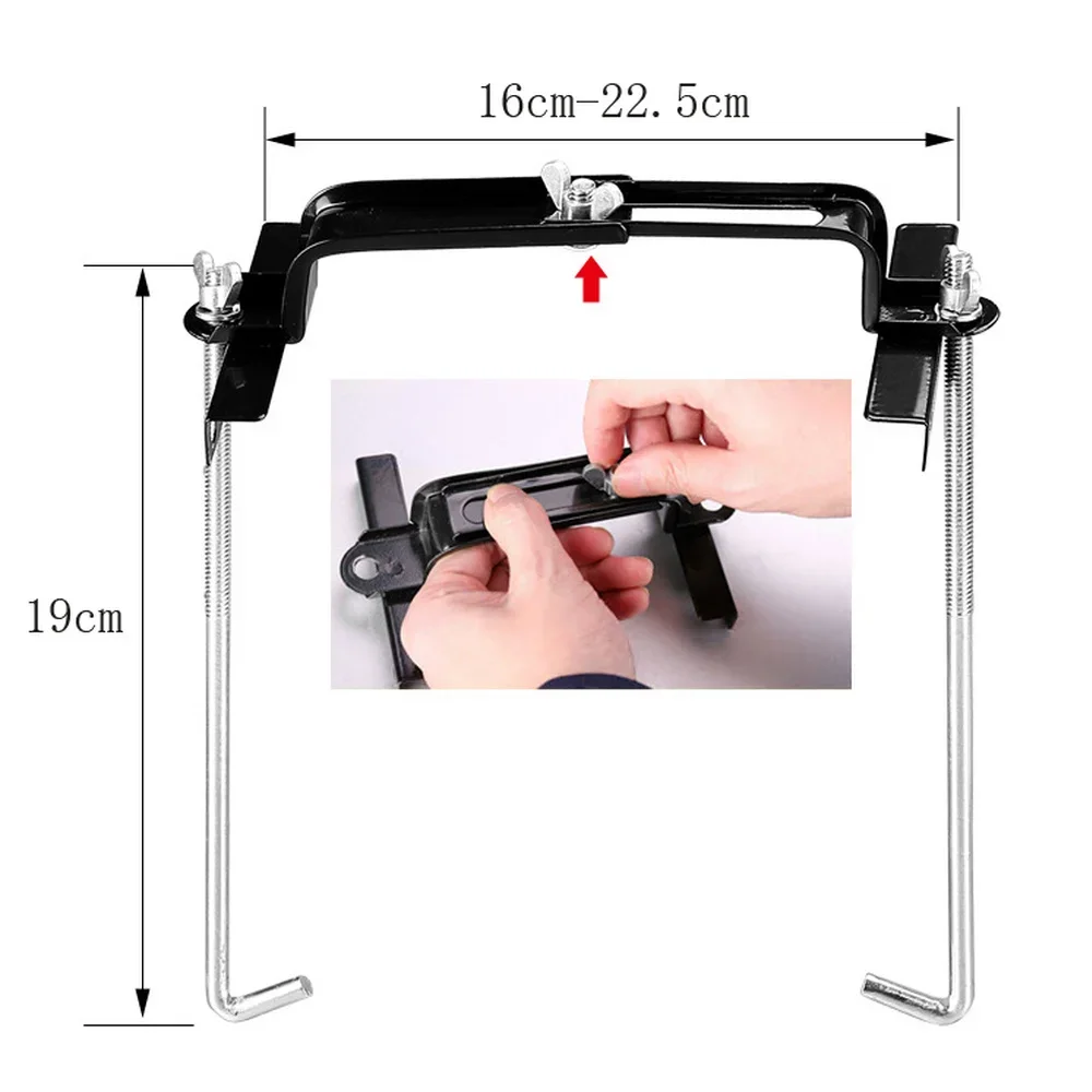 Adjustable Car Storage Battery Holder Stabilizer Metal Rack Mount Bracket Stand Holder Kit 19cm Universal Car Accessories