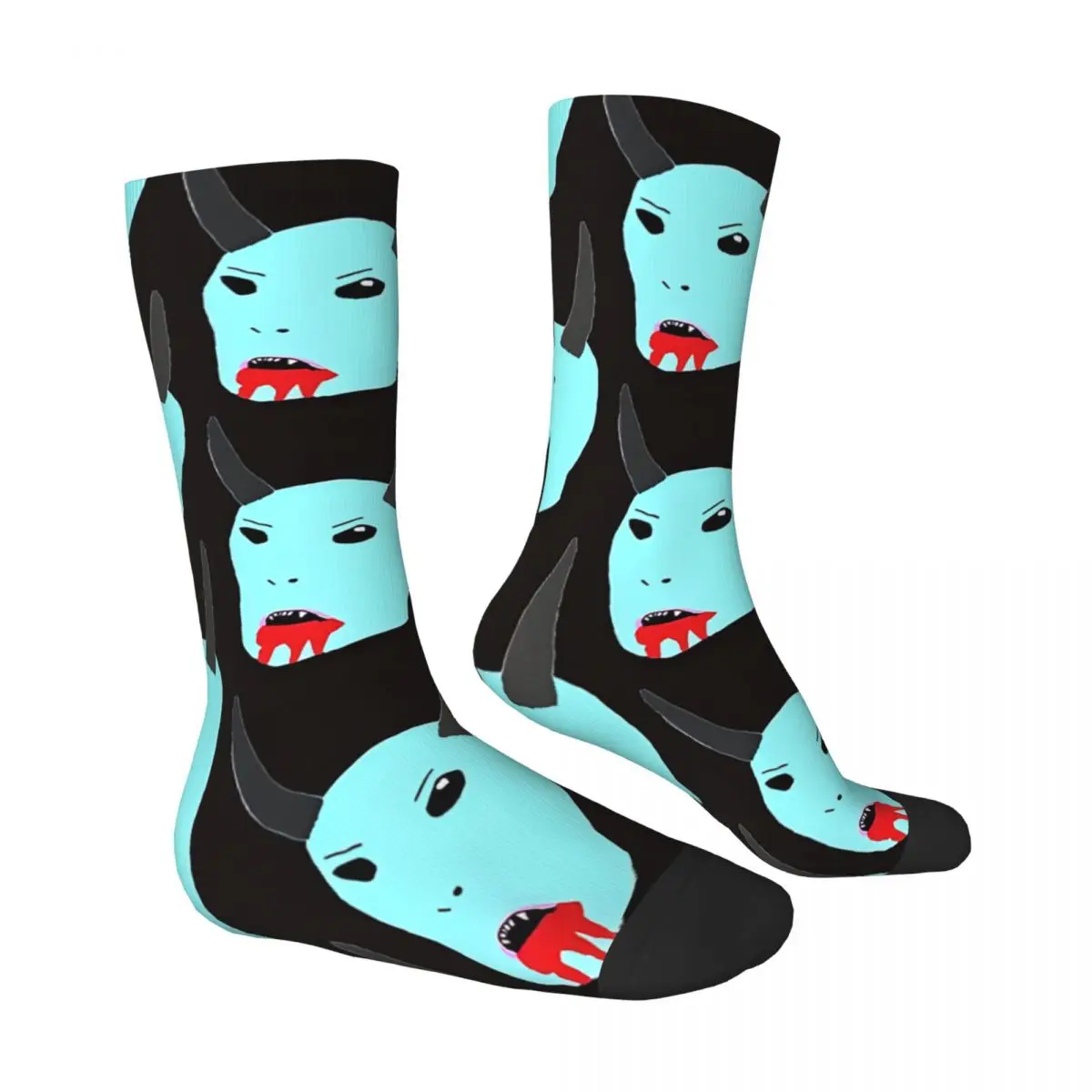 Blue Satan Socks Male Mens Women Autumn Stockings Hip Hop