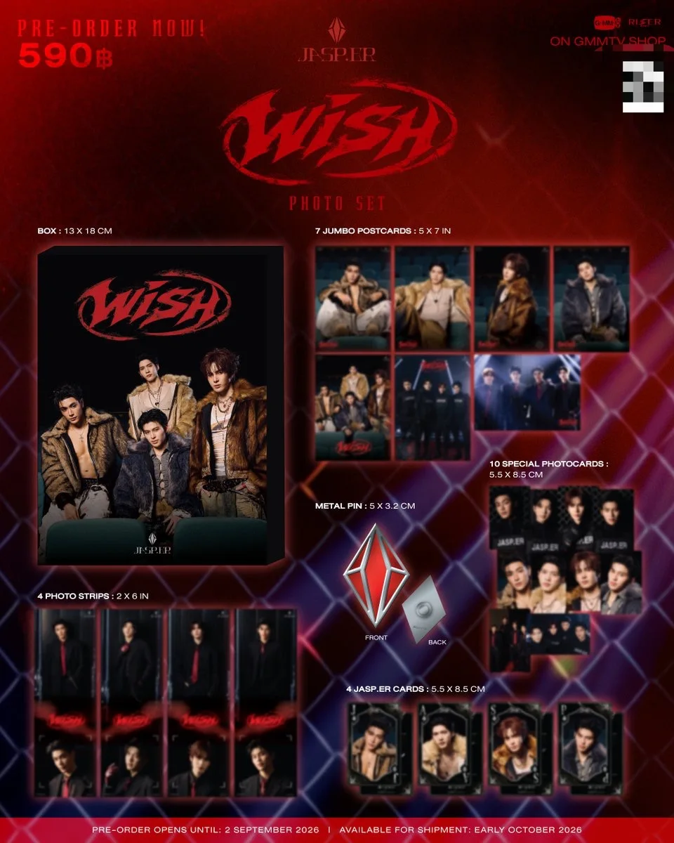 Pre-sale Official Gmmtv Thai Star Jasper Touch Love Scene Wish