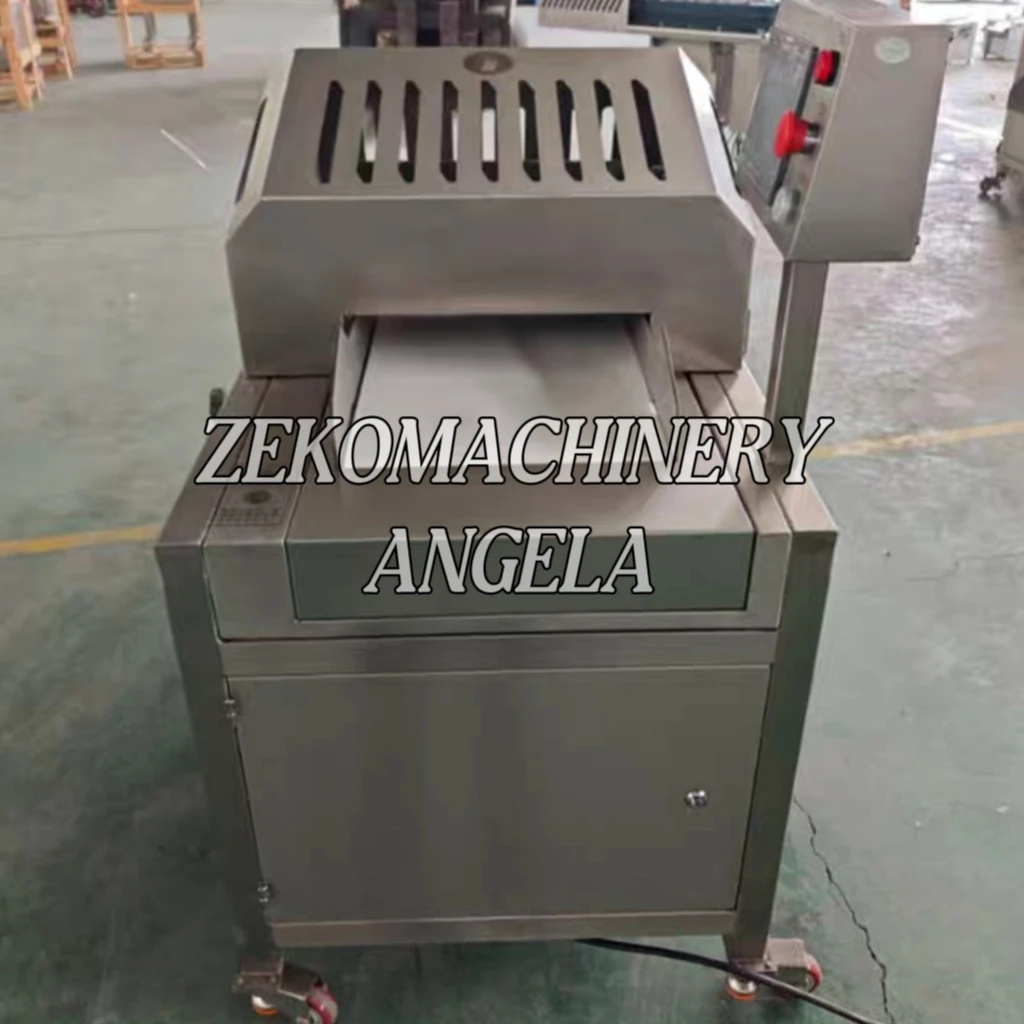 Nuovo strumento automatico per tagliare cubetti di carne di pollo/macchina per tagliare cubetti di carne congelata