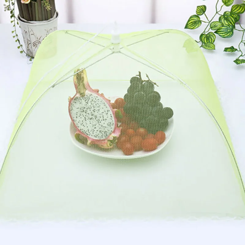 Household Food Umbrella Cover Picnic Barbecue Party Anti Mosquito Fly Resistant Net Tent For Kitchen Dinner Table YJN